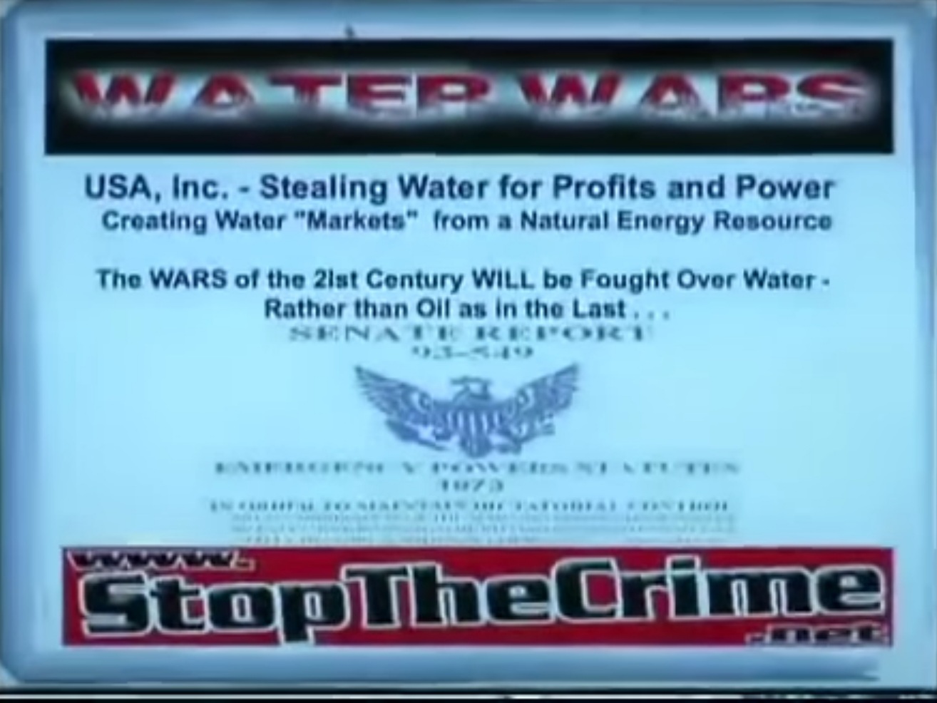2015 Water Wars   Stealing Water for Profit and Power (כתוביות אוטו')