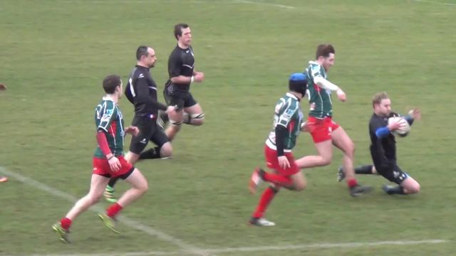 Frenchy Rugby Fight and Templar's Cross on Polynesian Rugby Player