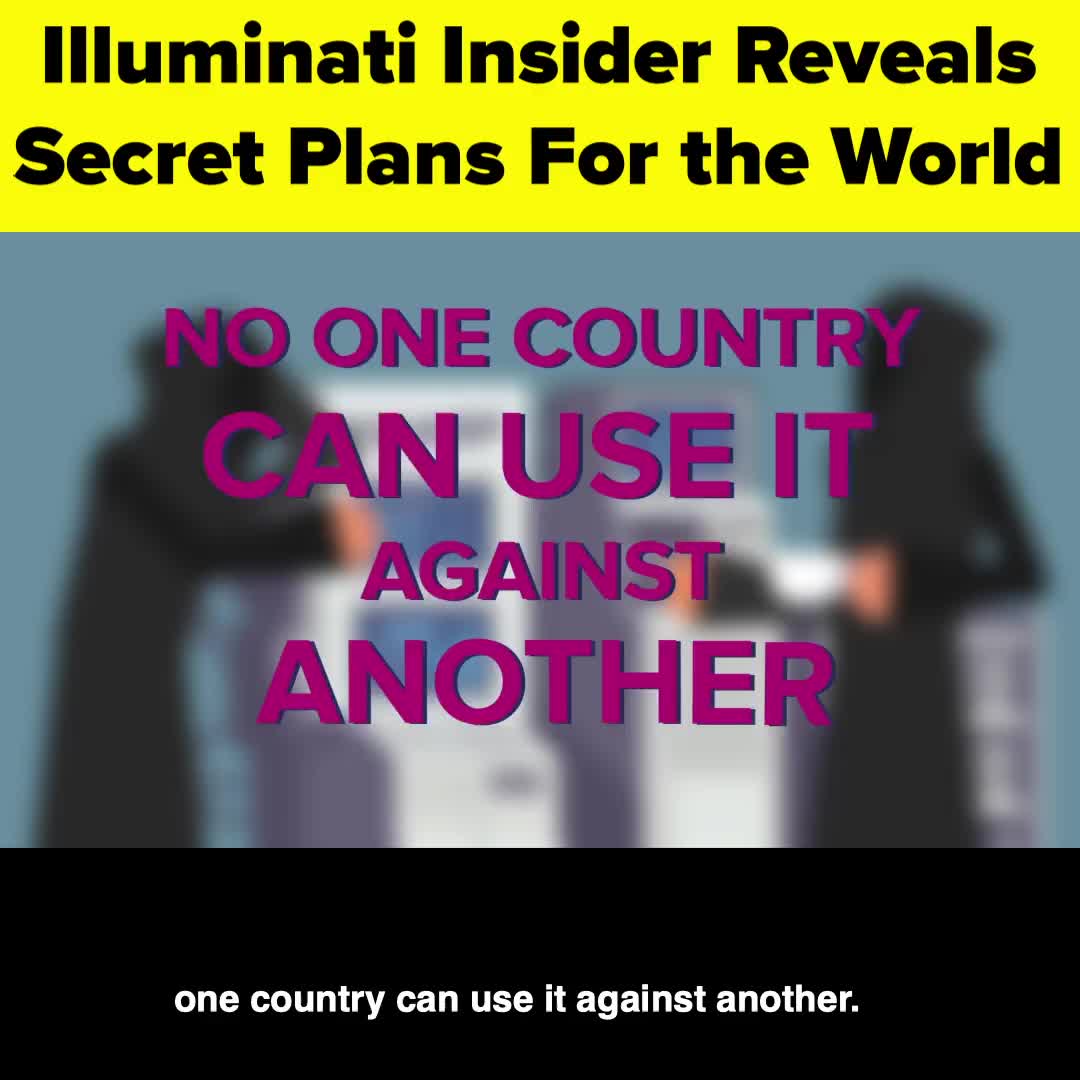 מידע פנימי שהיה באירגון האילומינטי חושף תוכניות סודיות לעולם!