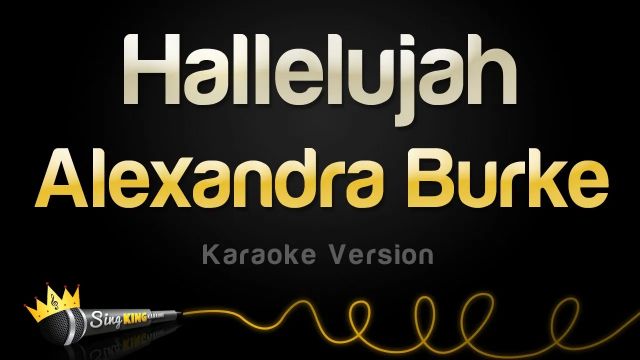 Alexandra Burke - Hallelujah (Karaoke Version)