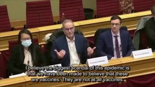 Christian Perronnes Statement To European Parliament - Vaccines Not Vaccines, Killing Children (24 jan 2022)